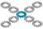 9 Illustrated Cog Wheels